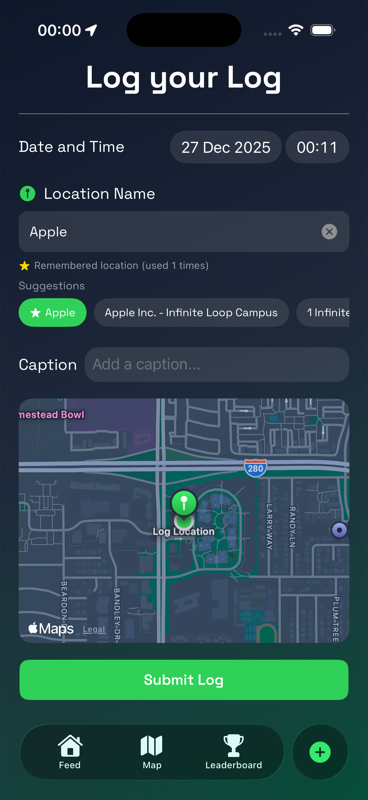 LogBuddy Leaderboard View